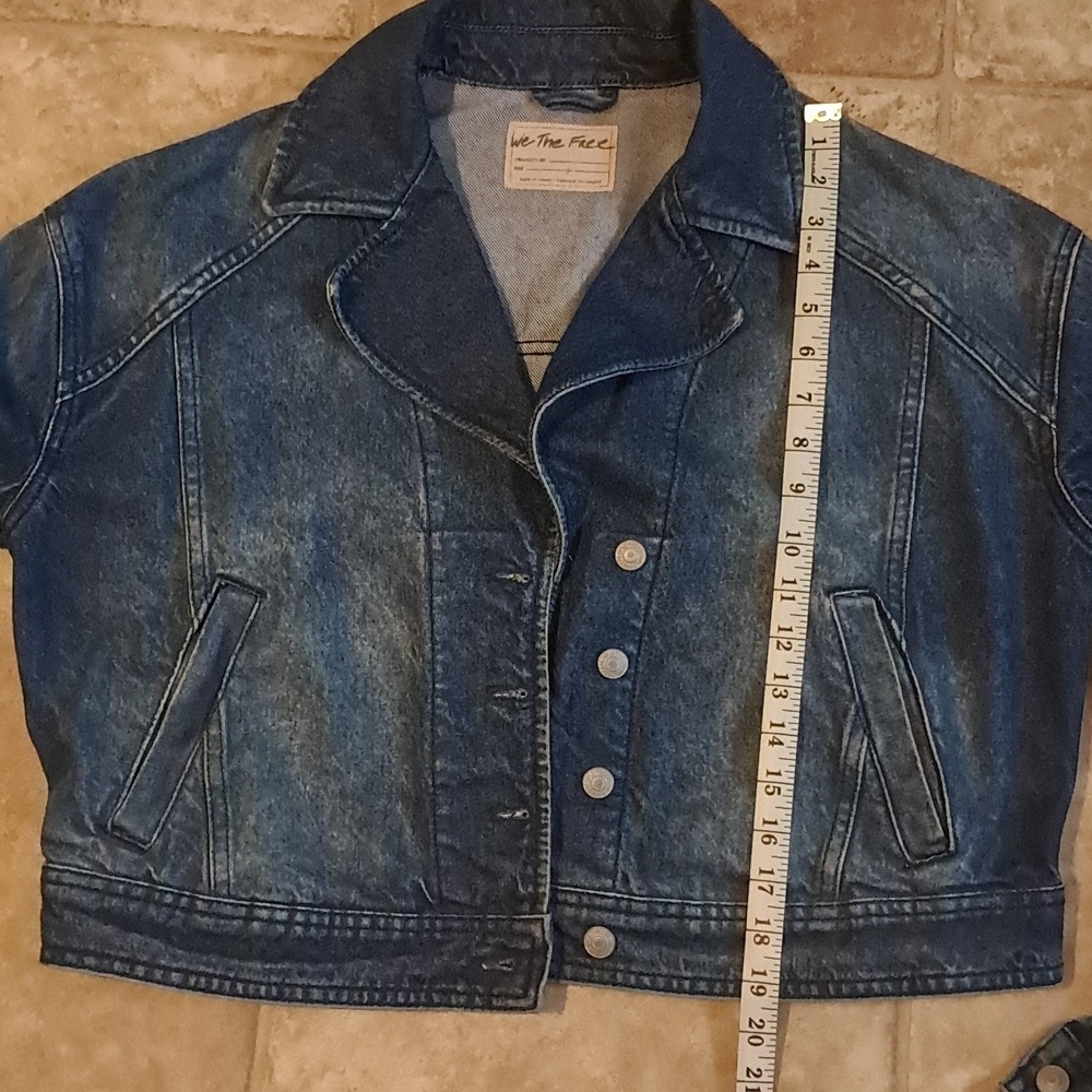 FREE PEOPLE NOW OR NEVER DENIM JACKET SIZE S - Picture 11 of 12